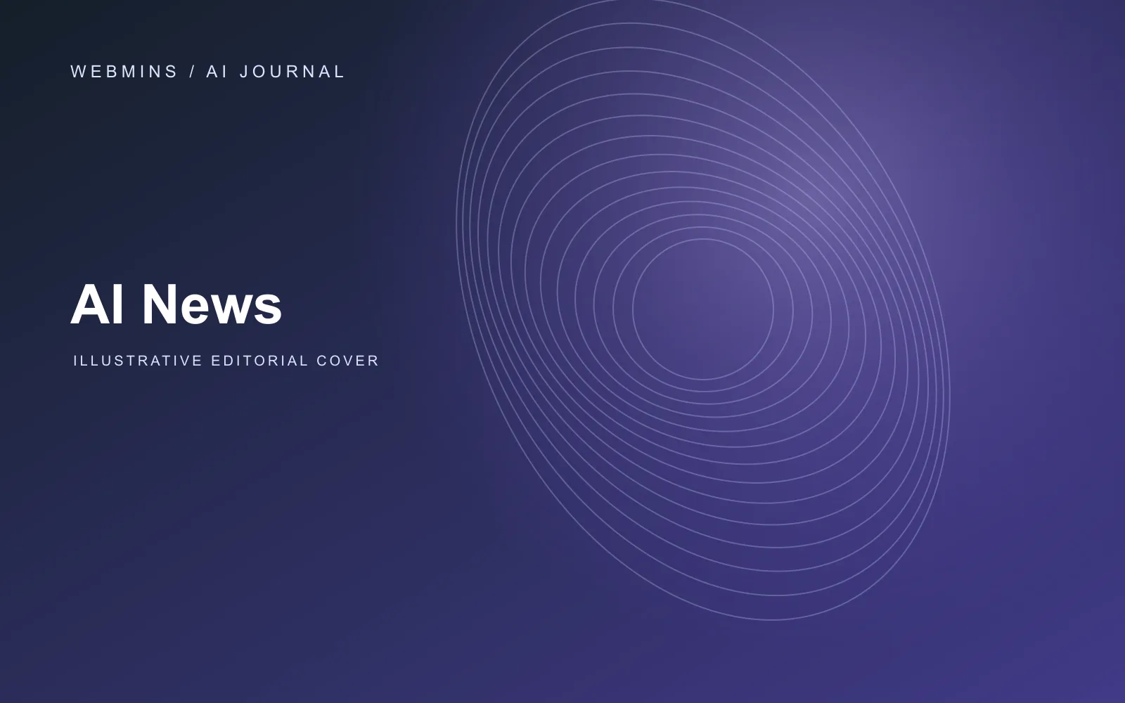 Abstract editorial illustration for AI News