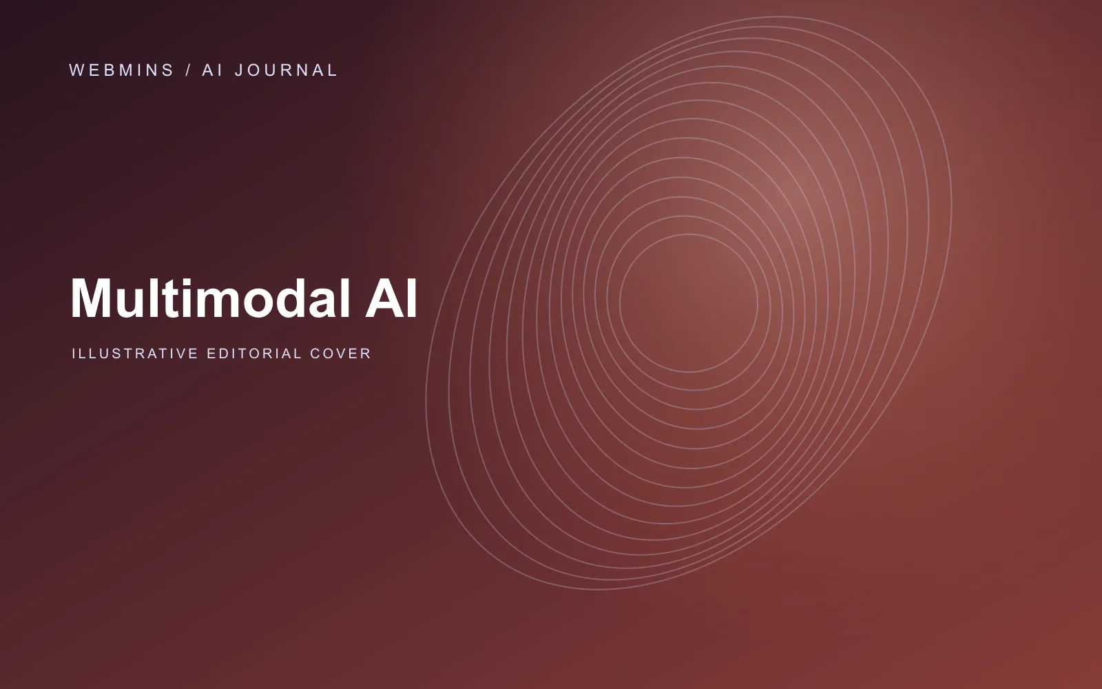 Abstract editorial illustration for Multimodal AI