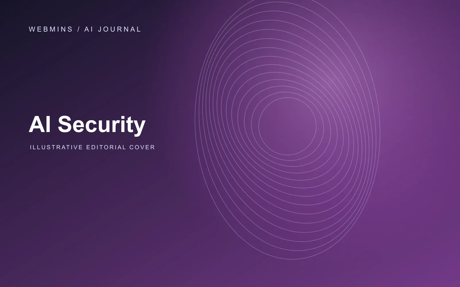 Abstract editorial illustration for AI Security